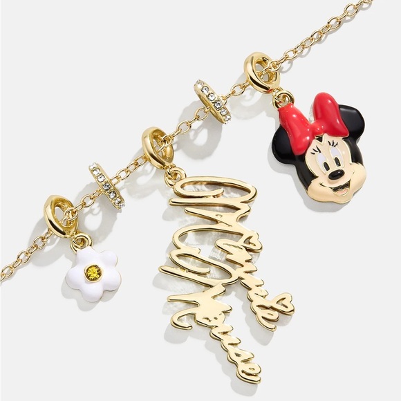 BaubleBar Disney Minnie Mouse Cluster Charm Necklace NWT - Picture 4 of 5